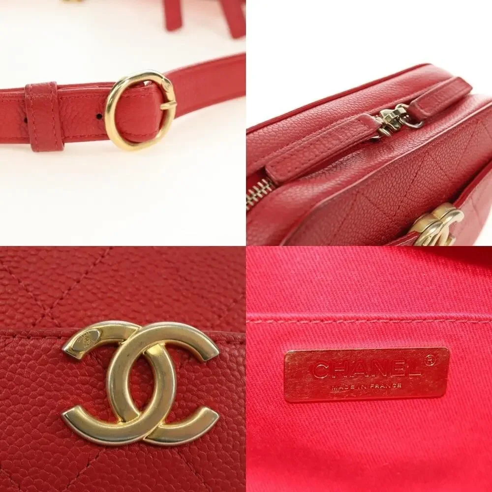 Chanel Matelasse Chic Affinity Chain Shoulder Bag Red